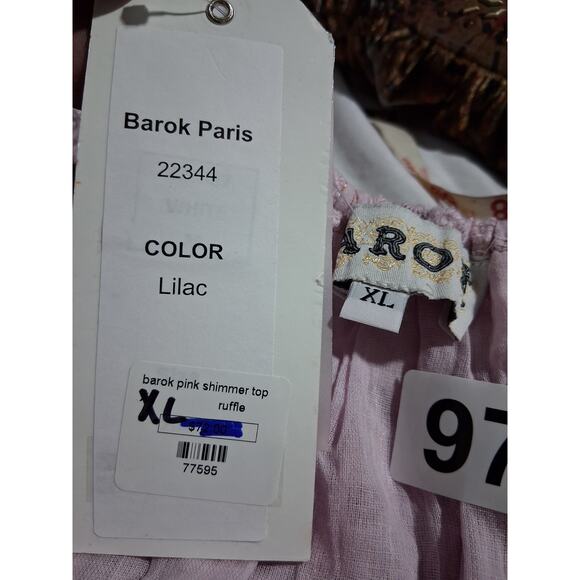 Barok Paris Women's XL Whimsical Fairycore  Eyelet Lace  Crochet Romantic Top - Picture 13 of 15